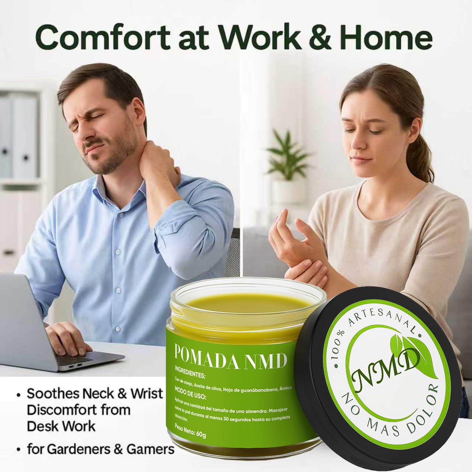 Dotkara NMD Ointment – Pain & Joint Support Cream, Non-Greasy, 2 oz