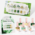 Double Rhythm 6Pcs 15ml Gel Polish Set – Same Color, Soak-Off Jelly Milky Green Olive Teal T6-81
