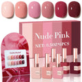 Double Rhythm 6 Pcs Gel Polish Set 15ml – Same Shade, Soak-Off, UV/LED Cure