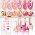 Double Rhythm Cat Eye Gel Nail Polish Set – 6× 0.5 oz Magnetic Shimmer (Rose-T6-45)
