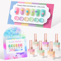 Double Rhythm Glitter Gel Polish Set – 6x 15ml Shimmer Colors (T6-87)
