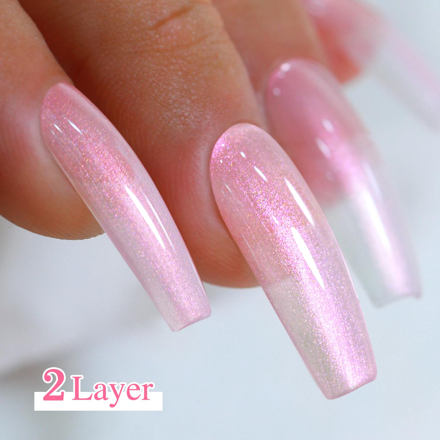 Double Rhythm Jelly Sheer Gel Nail Polish Set – 6 Pastel Colors Kit8