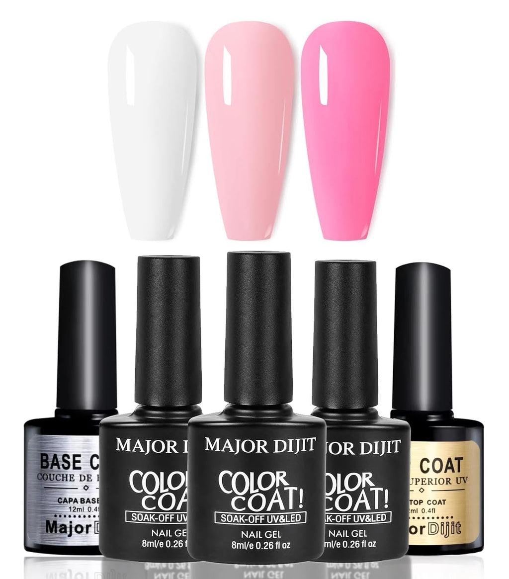 DouborQ Acrylic Nail Kit for Beginners | Drill, Lamp, 6 Powders & 3 Gel Polishes – Home DIY