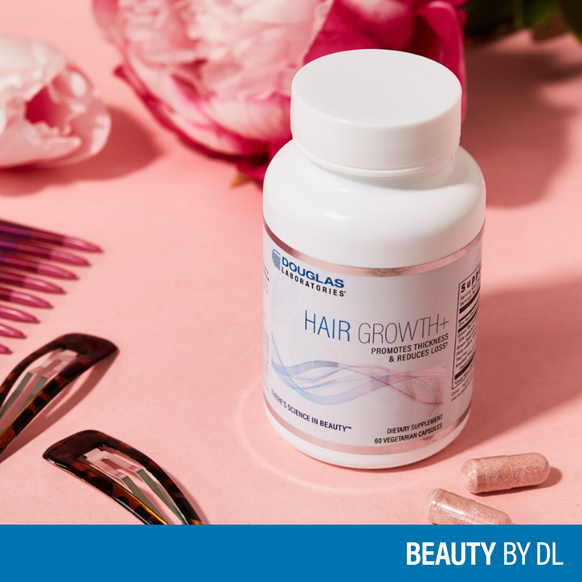 Douglas Laboratories Hair Growth+ | Supports Hair Thickness & Reduced Loss | 60 Vegetarian Capsules