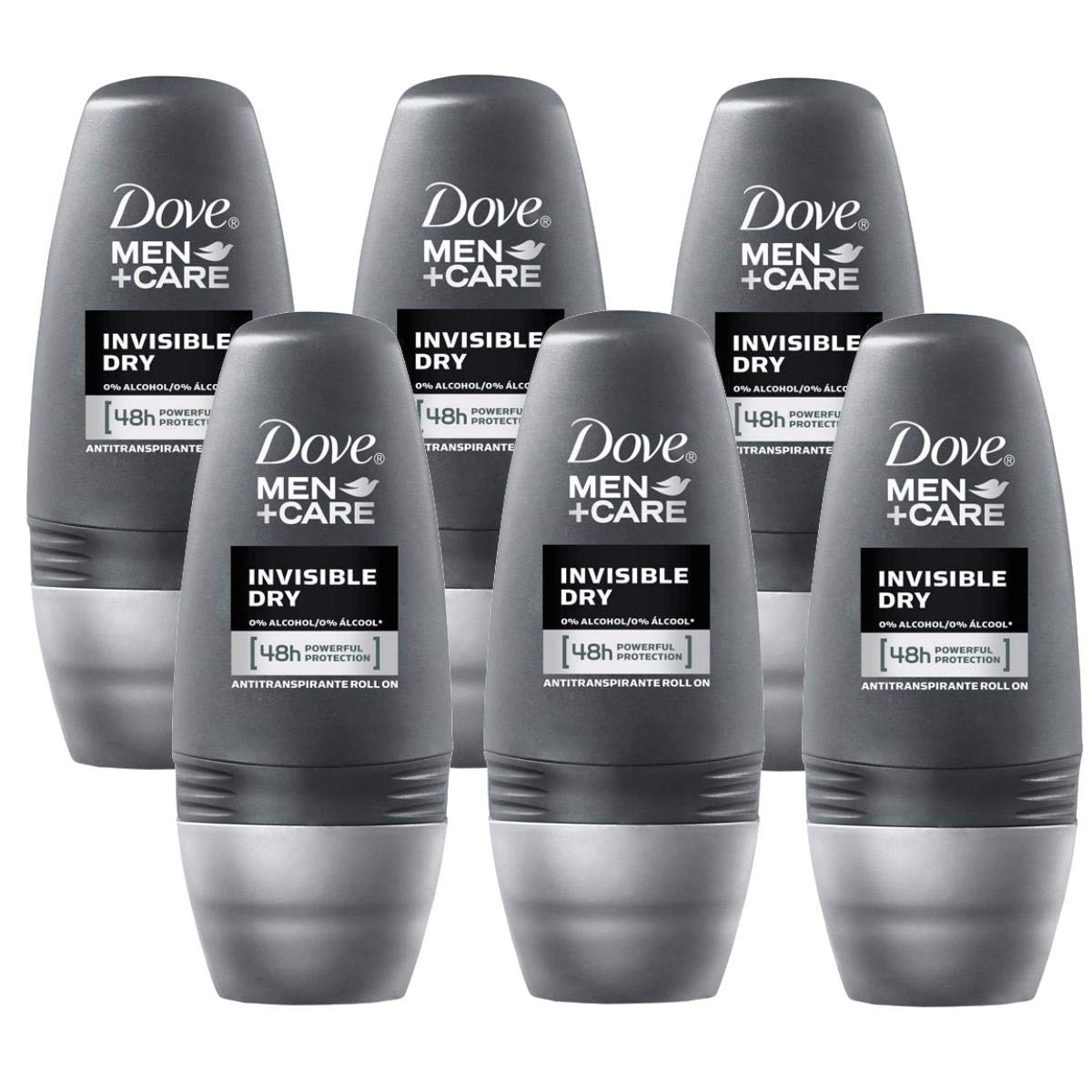 Dove 48H Roll-On Invisible Dry Antiperspirant Deodorant – 6 x 50 ml