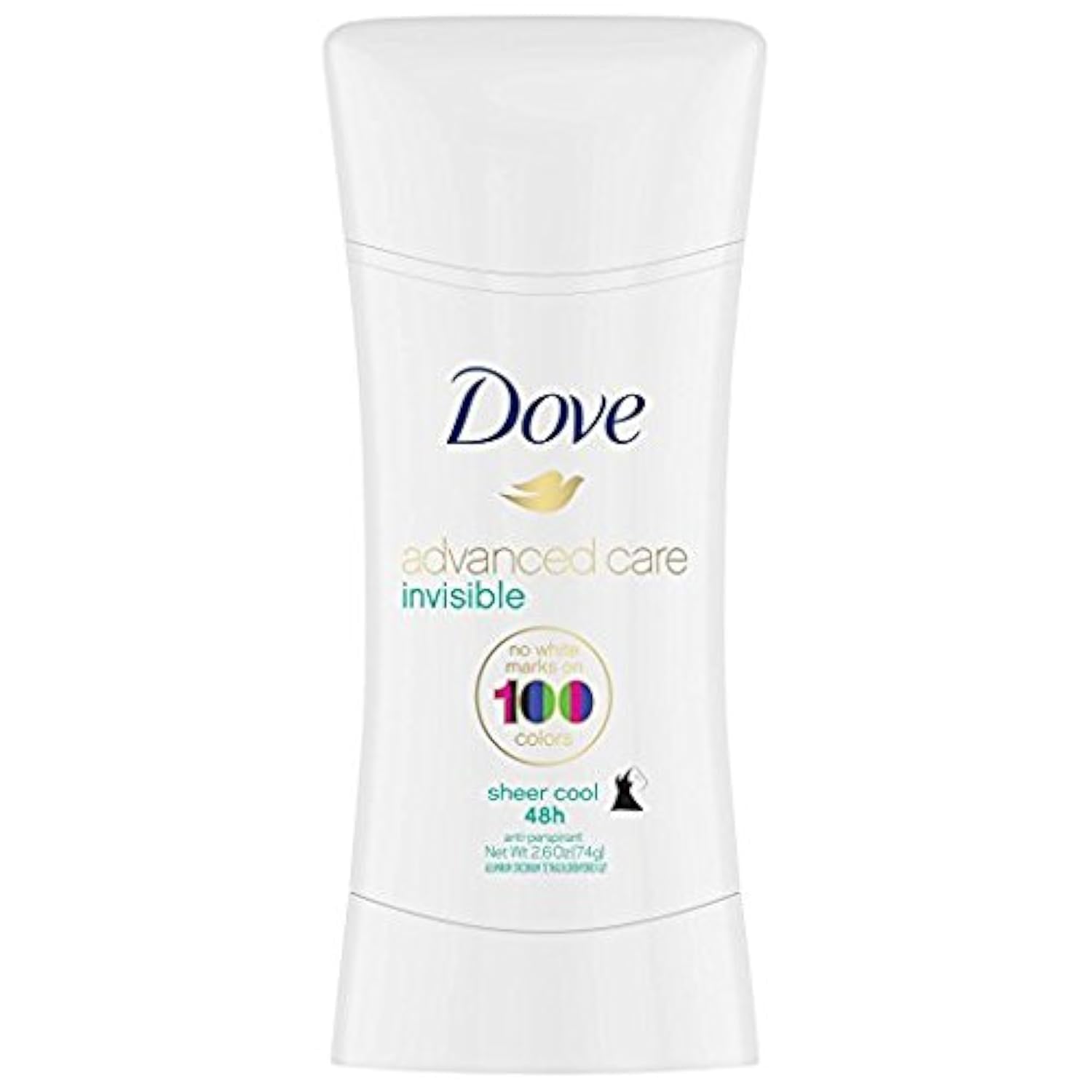 Dove Advanced Care Invisible Antiperspirant – Sheer Cool, 2.6 oz (Pack of 2)