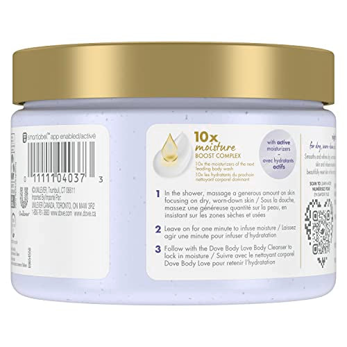Dove Body Love Night Recovery Body Polish – Retinol & Moisture for Dry Skin (12 oz)