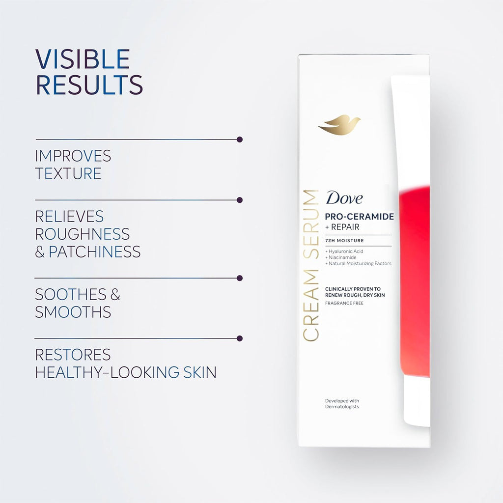 Dove Pro-Ceramide + Repair Body Cream Serum for Extremely Dry Skin – 8 oz