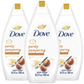 Dove Body Wash 3-Pack – Purely Pampering Shea Butter & Warm Vanilla for Softer, Smoother Skin