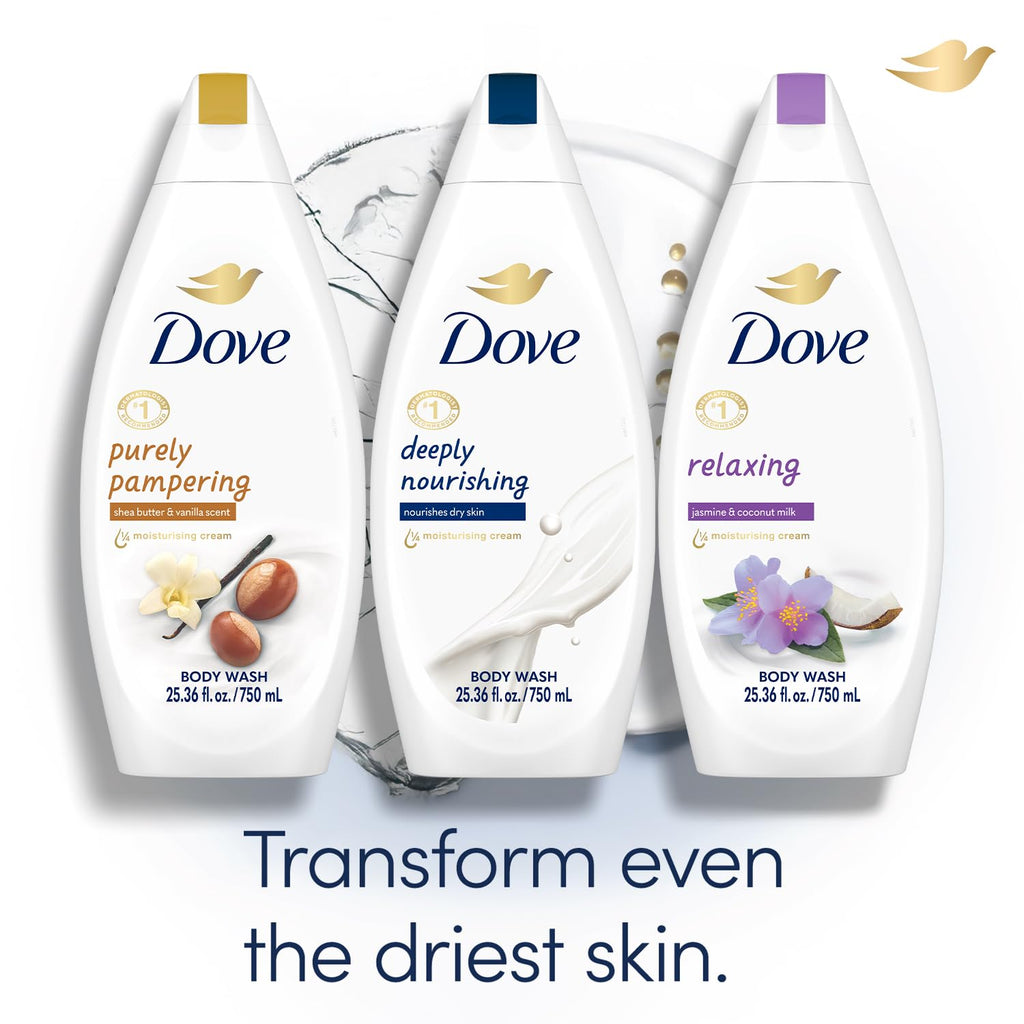 Shop Dove Body Wash Variety 3-Pack – Pampering, Deeply Nourishing, 25.3 oz Each