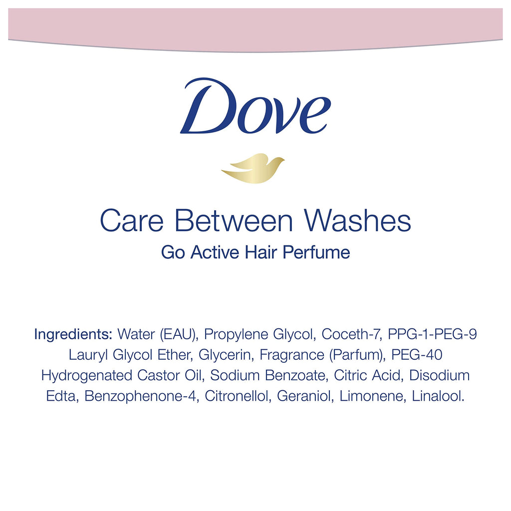Dove Care Between Washes Hair Perfume – Refreshing White Tea & Jasmine, 24-Hour Freshness