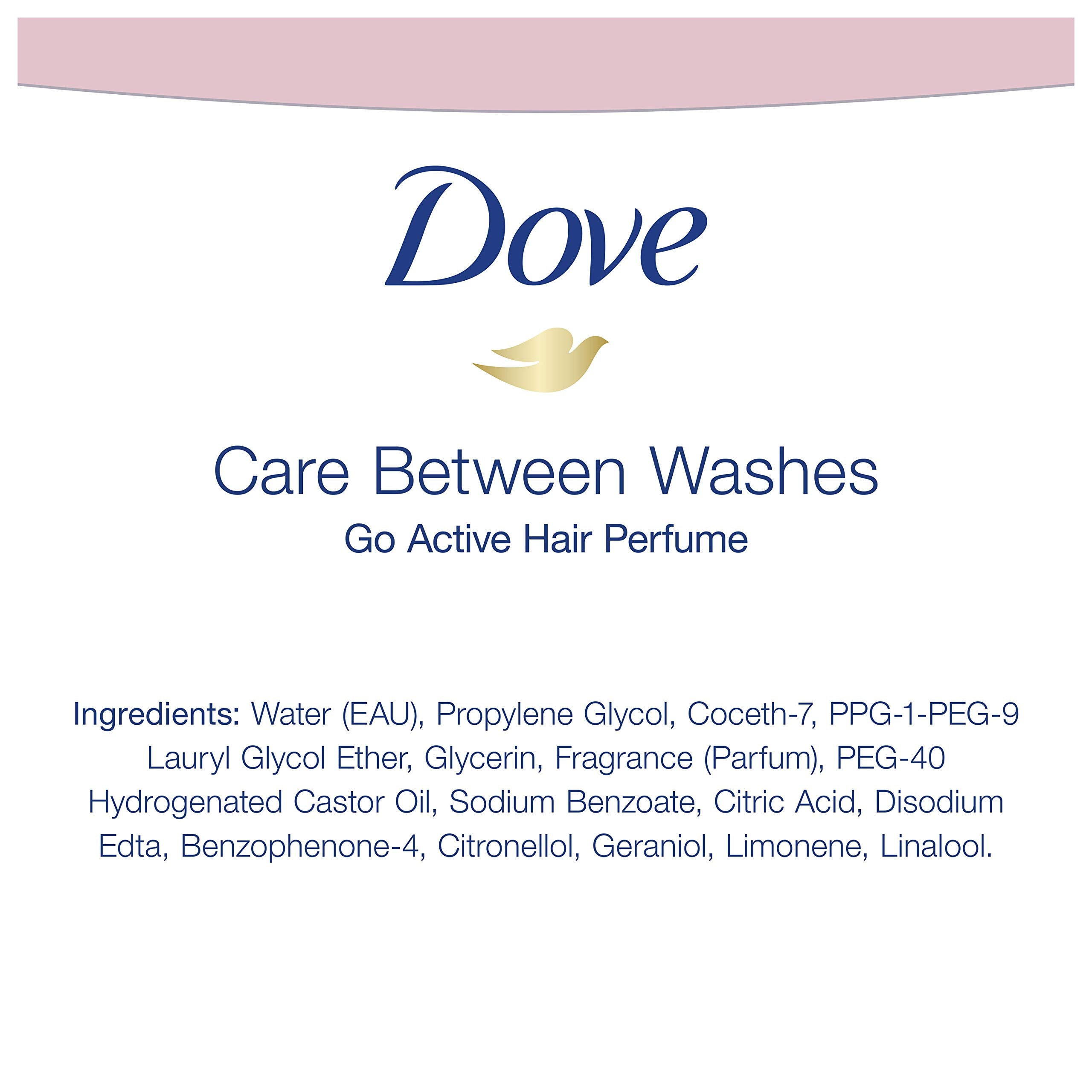 Dove Care Between Washes Hair Perfume – Refreshing White Tea & Jasmine, 24-Hour Freshness