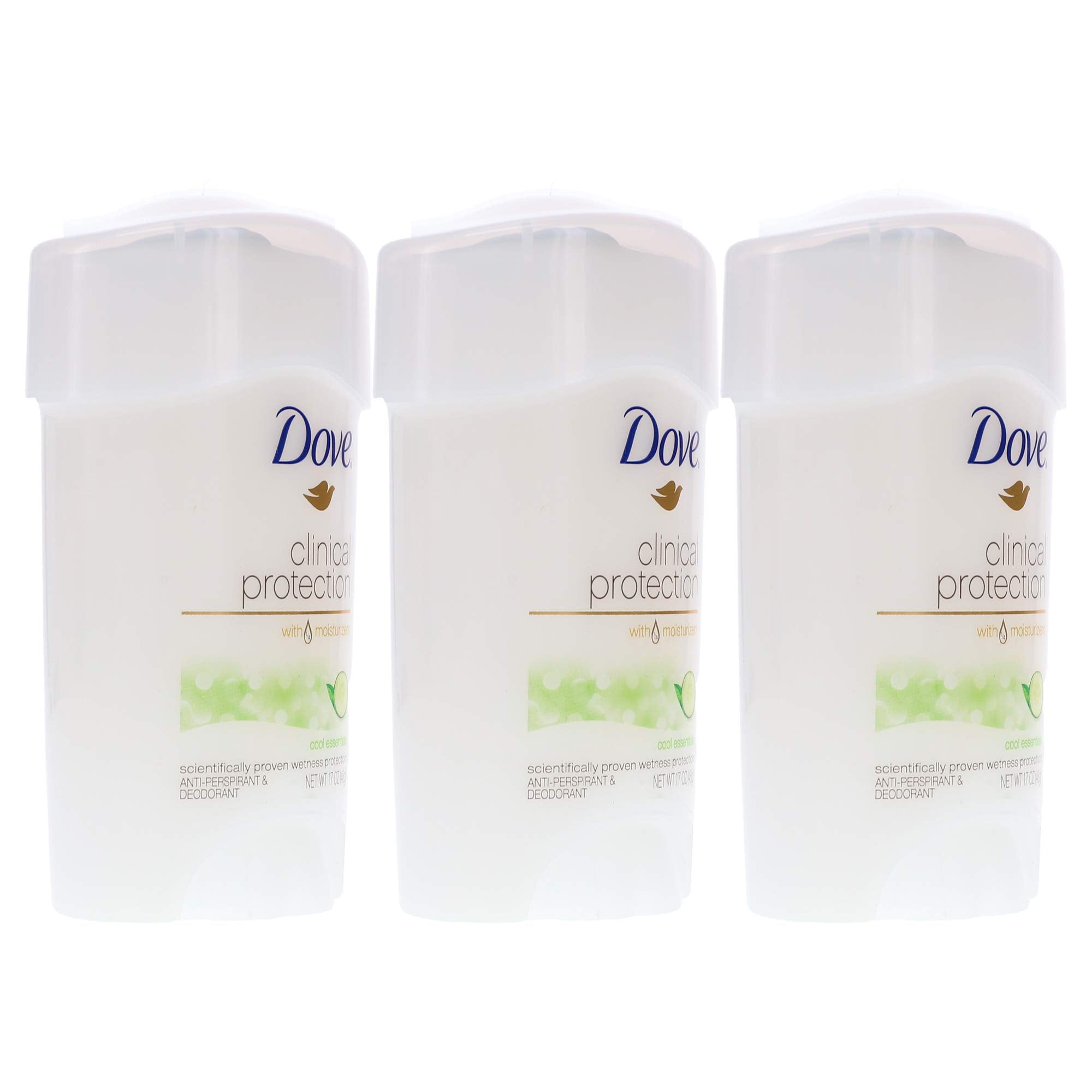 Dove Clinical Protection Cool Essentials Anti-Perspirant Deodorant – 3 Pack