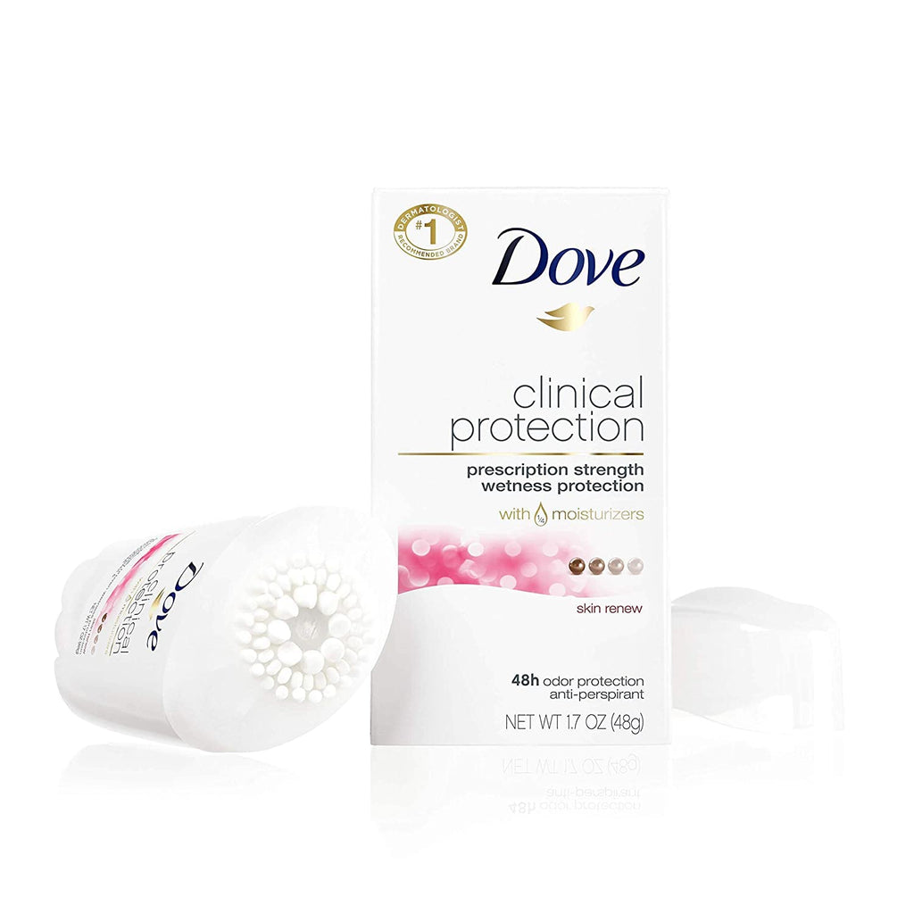 Dove Clinical Protection Skin Renew Antiperspirant & Deodorant – 1.7 oz (Pack of 3)