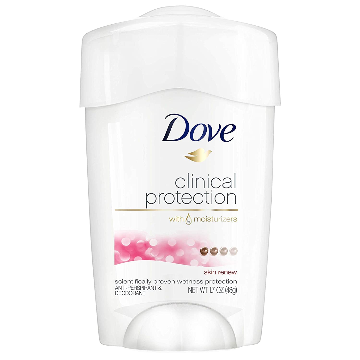 Dove Clinical Protection Skin Renew Antiperspirant & Deodorant – 1.7 oz (Pack of 3)