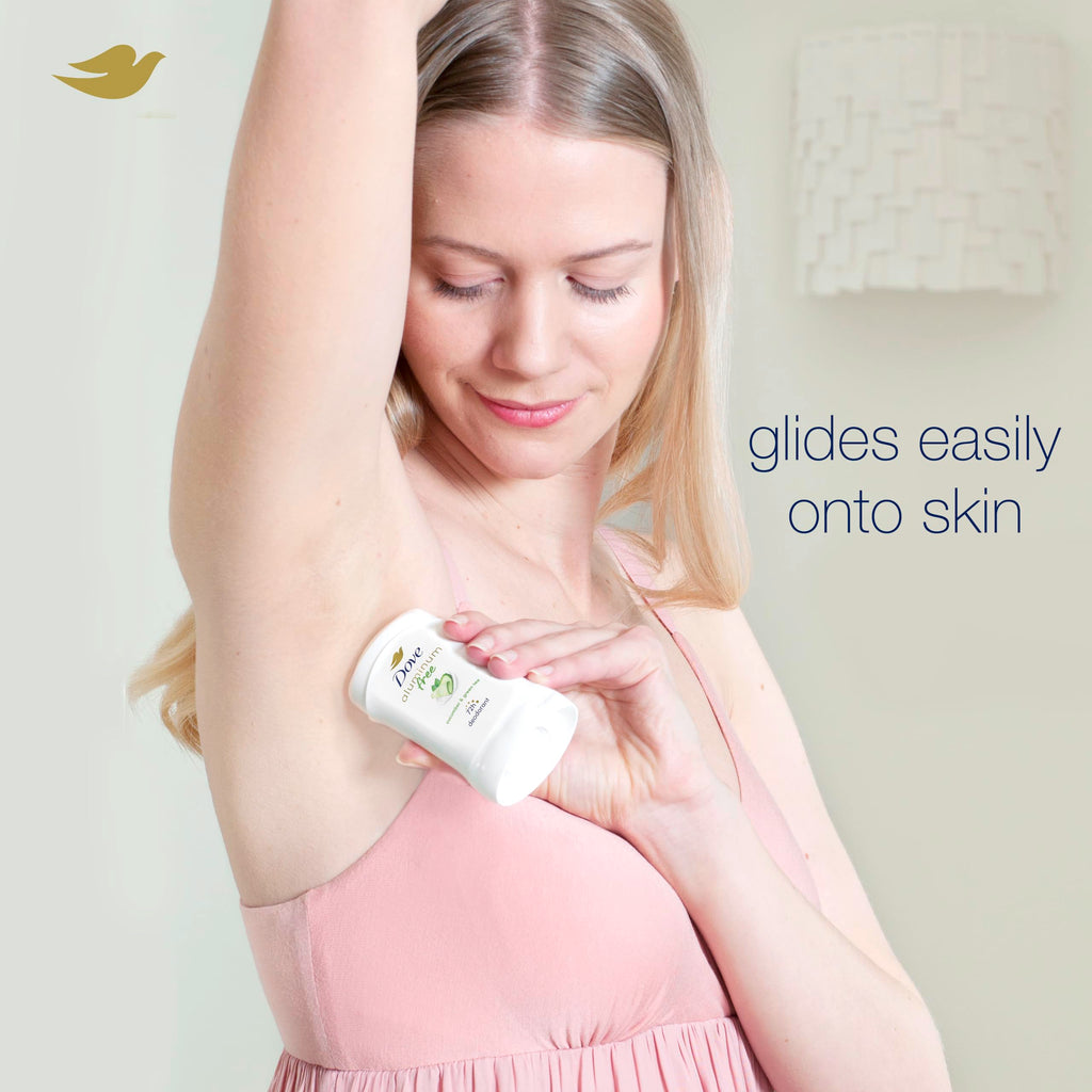 Dove Aluminum Free Deodorant for Women – Cucumber & Green Tea, 4 Count, 2.6 oz Each