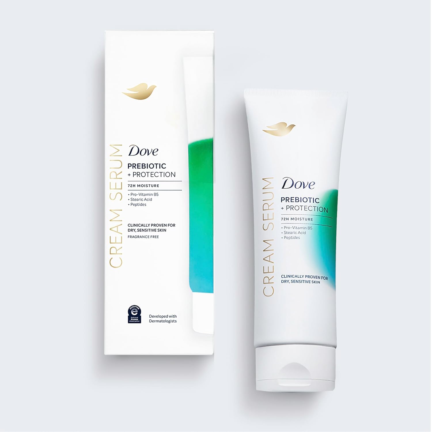 Dove Prebiotic + Protection Cream Serum for Dry, Sensitive Skin – 8 oz