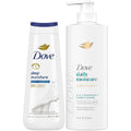 Dove 2-in-1 Shampoo & Conditioner Daily Moisture + Deep Moisture Body Wash – Hydrating Hair & Skin Set