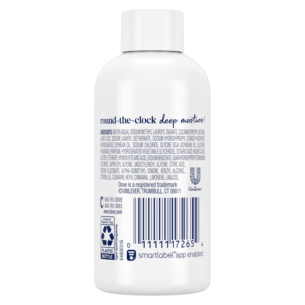 Dove Deep Moisture Body Wash – 24HR Hydration, Sulfate-Free & Paraben-Free, 3 oz