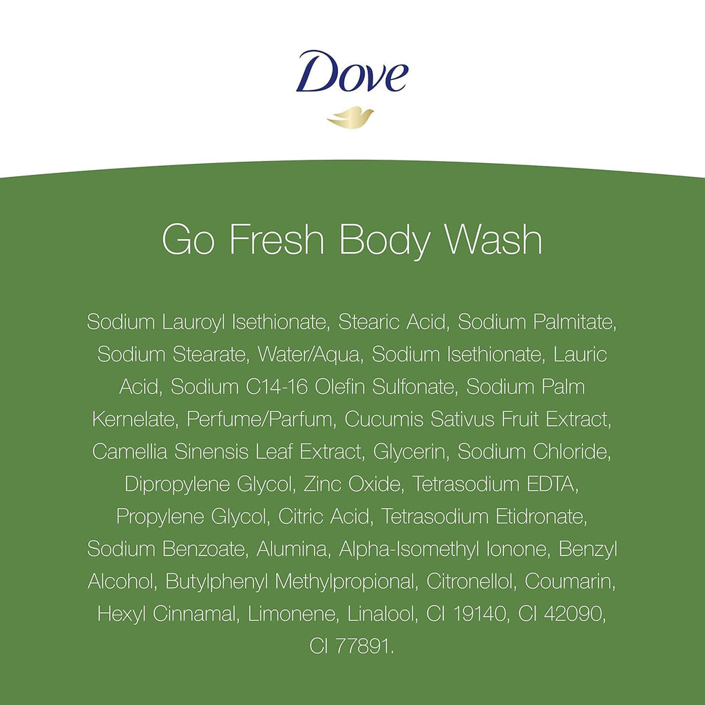 Dove Go Fresh Cucumber & Green Tea Body Wash – 12 oz (354 ml) 3 Pack