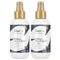 Dove Hair Therapy Brilliant Gloss & Repair with Ceramide – Shine & Repair Leave-In Serum, 2 x 5.5 fl oz