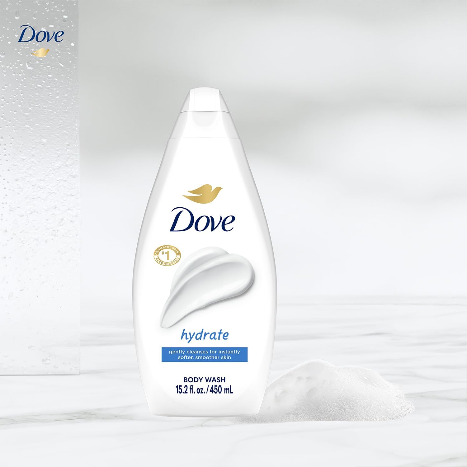 Dove Hydrate Body Wash 2-Pack – Moisturizing Cleanser for Soft Skin (15.2 oz Ea)