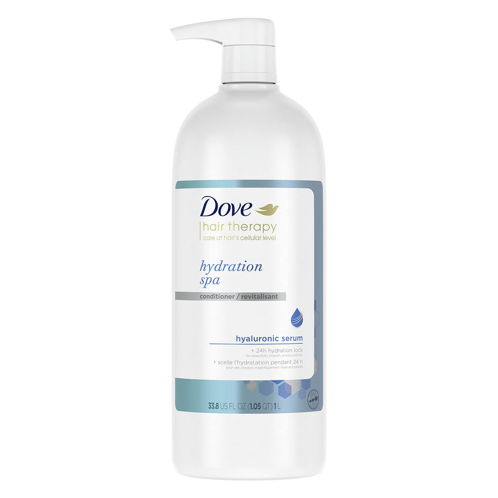 Dove Hydration Spa Conditioner for Dry Hair with Hyaluronic Serum – 33.8 oz