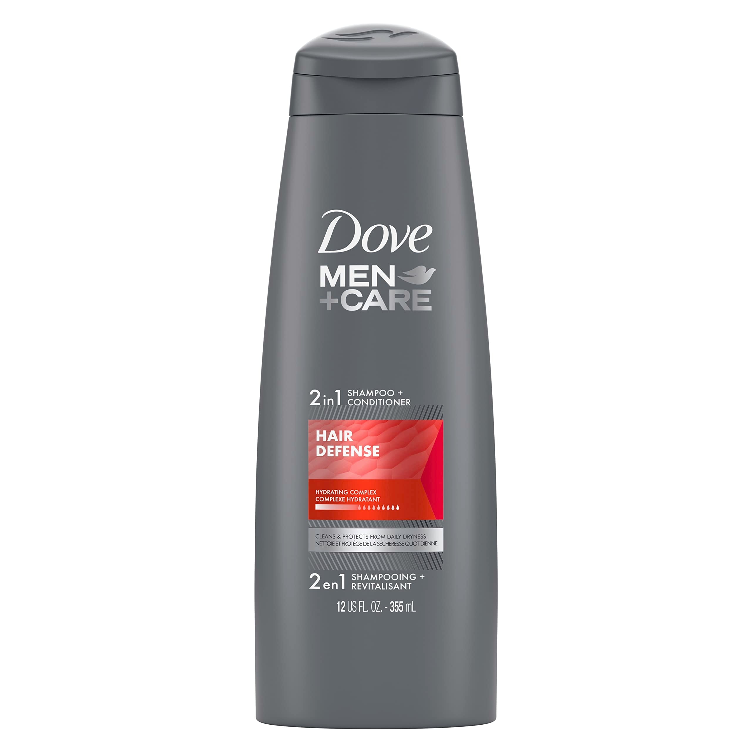 Dove Men+Care 2-in-1 Shampoo & Conditioner for Clean, Protected Hair – 12 oz