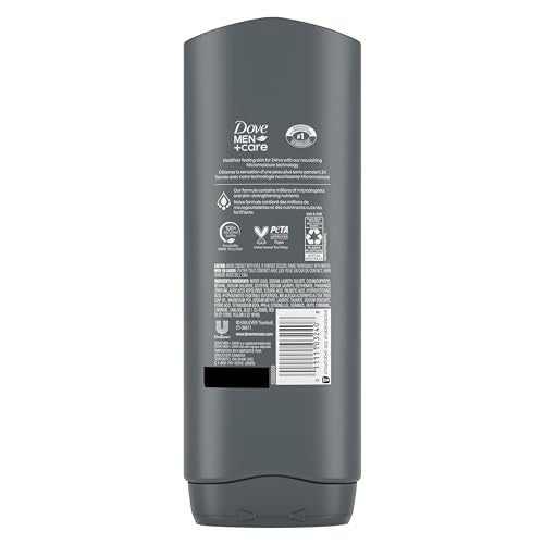 DOVE MEN+CARE Post-Workout 3N1 Revive Body Wash with Tea Tree Oil – 18 oz (4 Count)