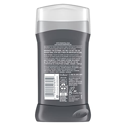 DOVE MEN + CARE Morning Fresco Aluminum Free Deodorant Stick – 72h Odor Protection (3 x 3 oz Pack of 3)