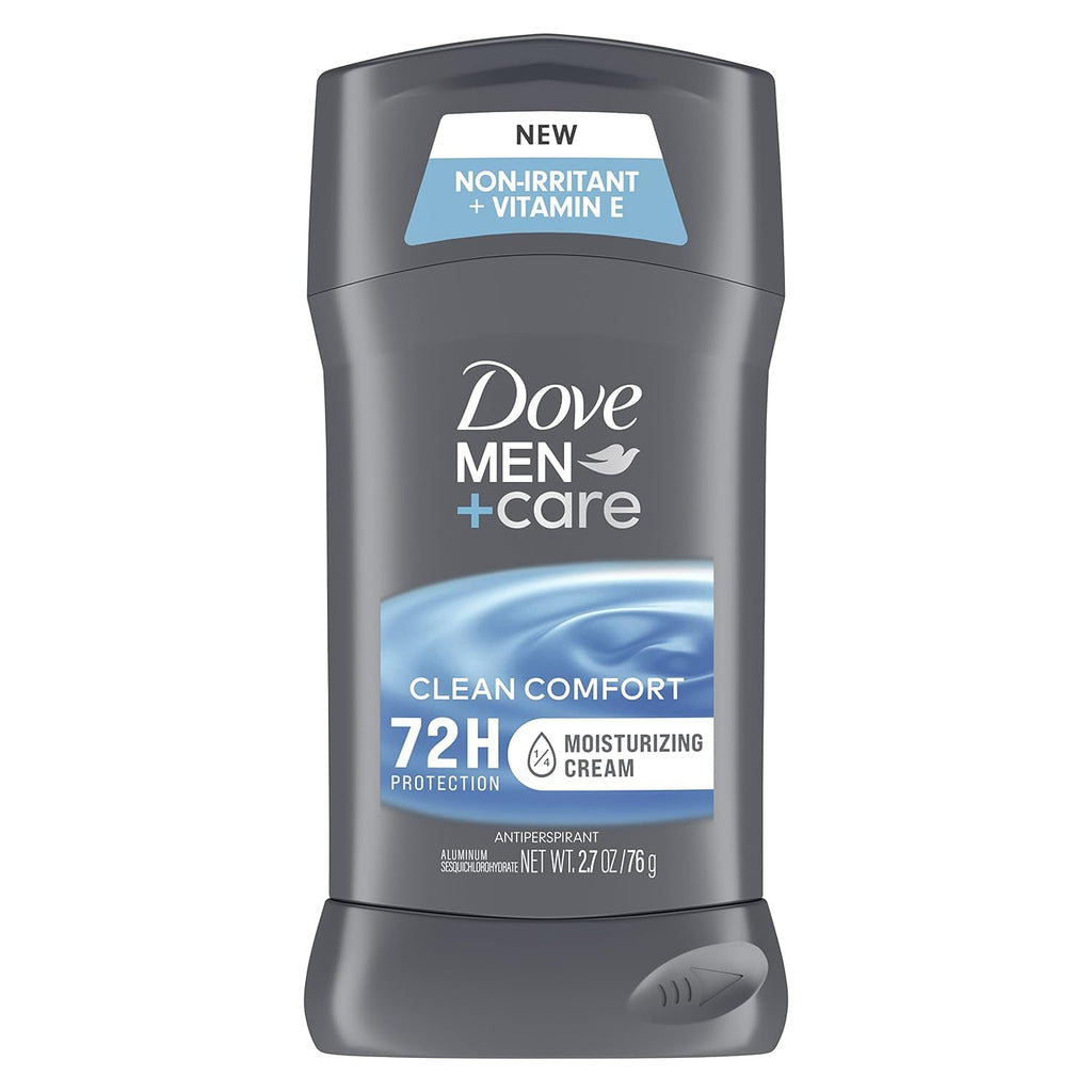 Dove Men+Care Clean Comfort Antiperspirant Deodorant – 48-Hour Sweat & Odor Protection (3 x 2.7 oz)