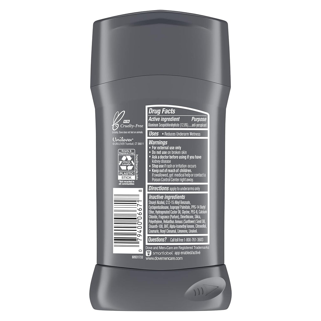 Dove Men+Care Clean Comfort Antiperspirant Deodorant – 48-Hour Sweat & Odor Protection (3 x 2.7 oz)