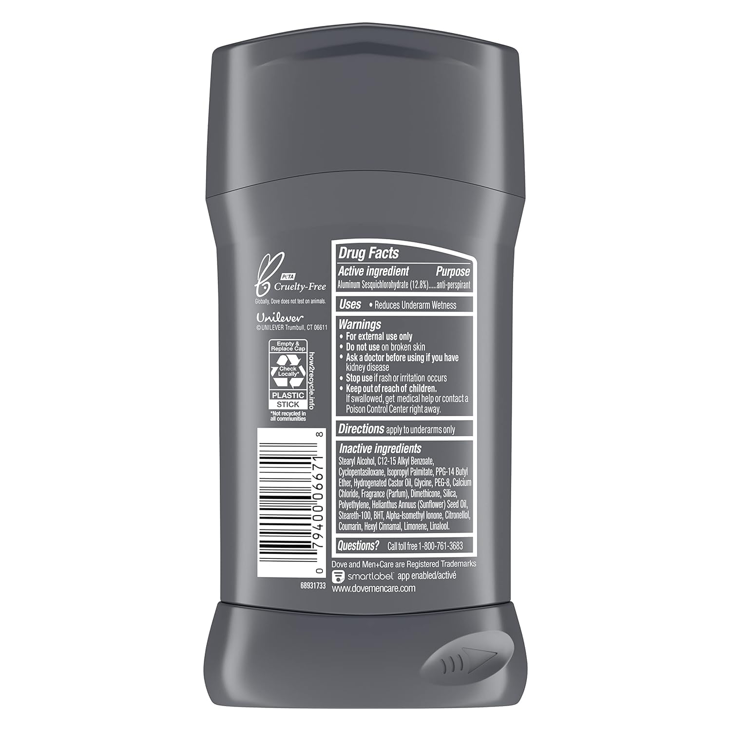 Dove Men+Care Clean Comfort Antiperspirant Deodorant – 48-Hour Sweat & Odor Protection (3 x 2.7 oz)