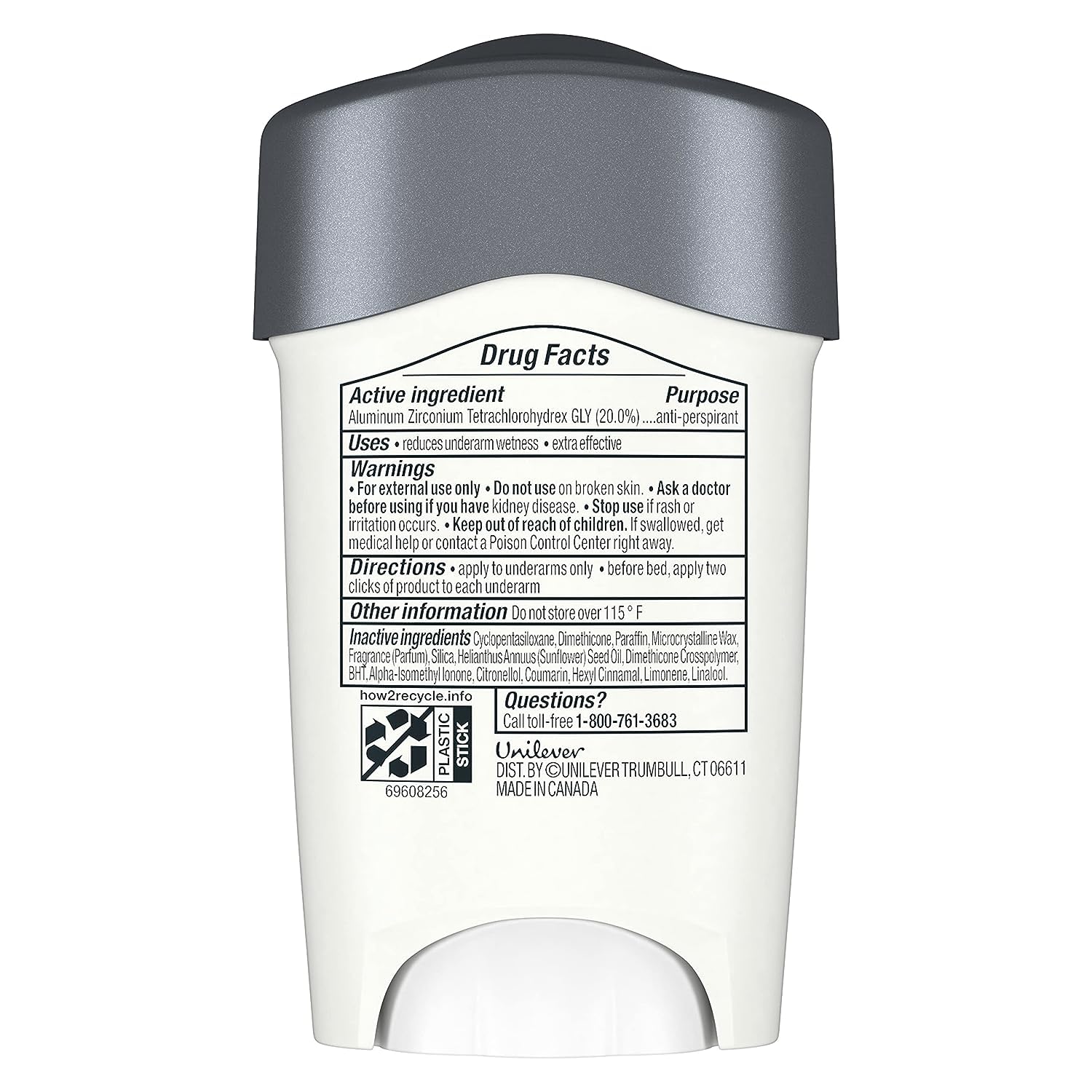 Dove Men+Care Clinical Protection Antiperspirant Solid – Clean Comfort 12-Pack