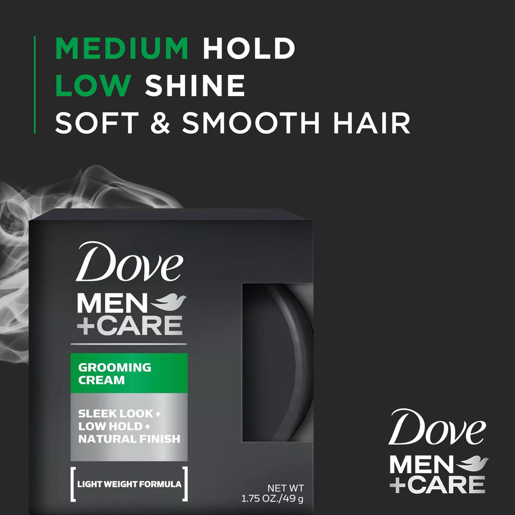 Dove Men+Care Grooming Cream 3-Pack – Lightweight, Low-Hold Styling for Natural Texture