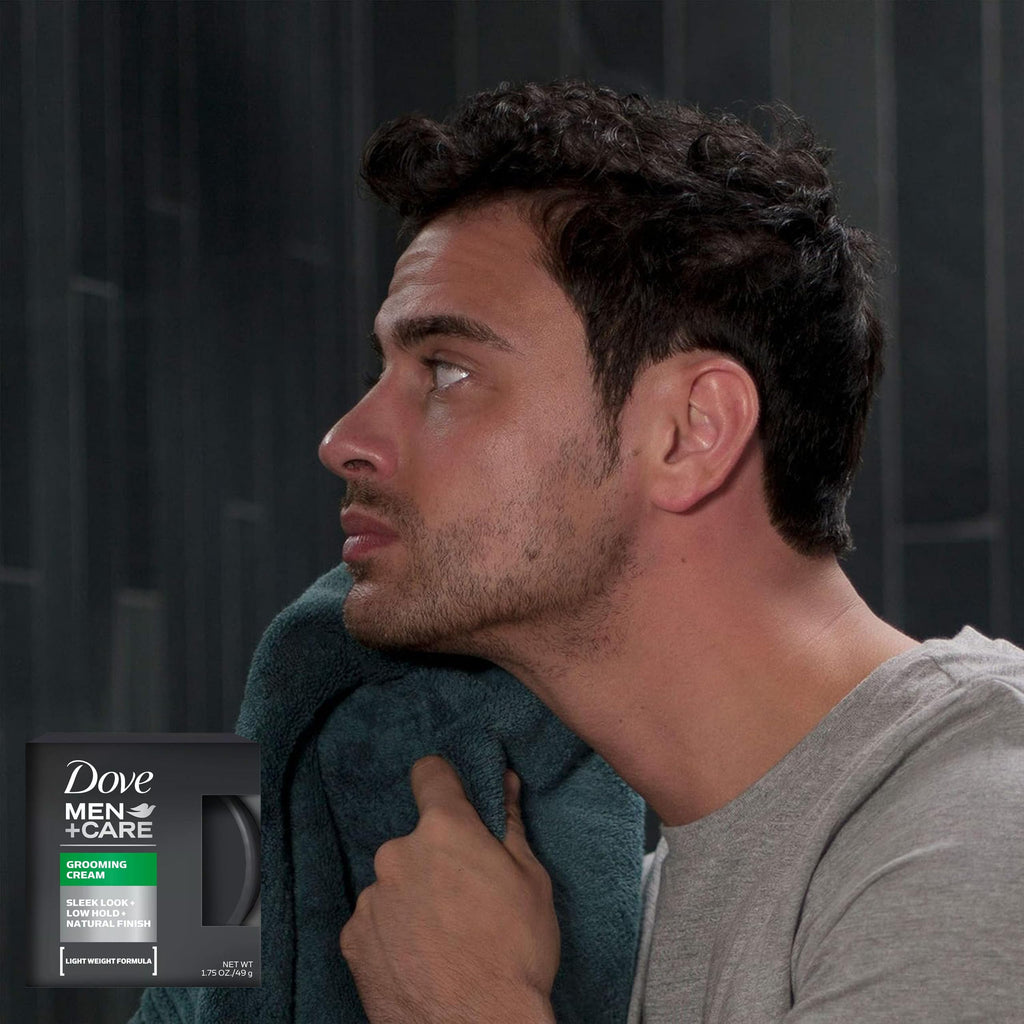 Dove Men+Care Grooming Cream 3-Pack – Lightweight, Low-Hold Styling for Natural Texture