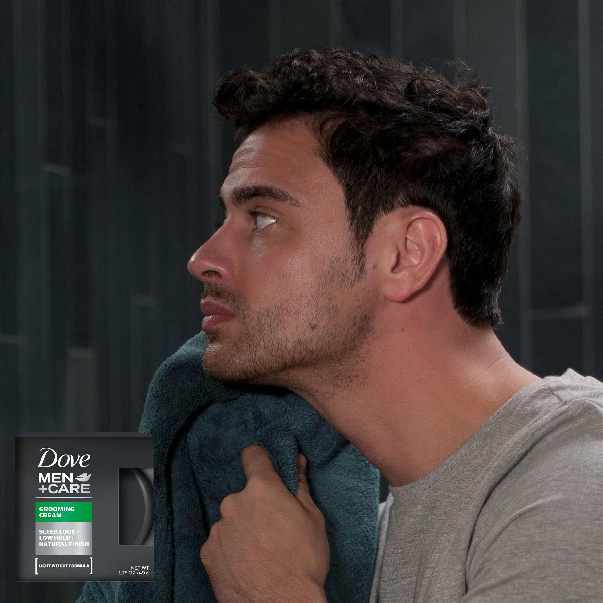 Dove Men+Care Grooming Cream 3-Pack – Lightweight, Low-Hold Styling for Natural Texture