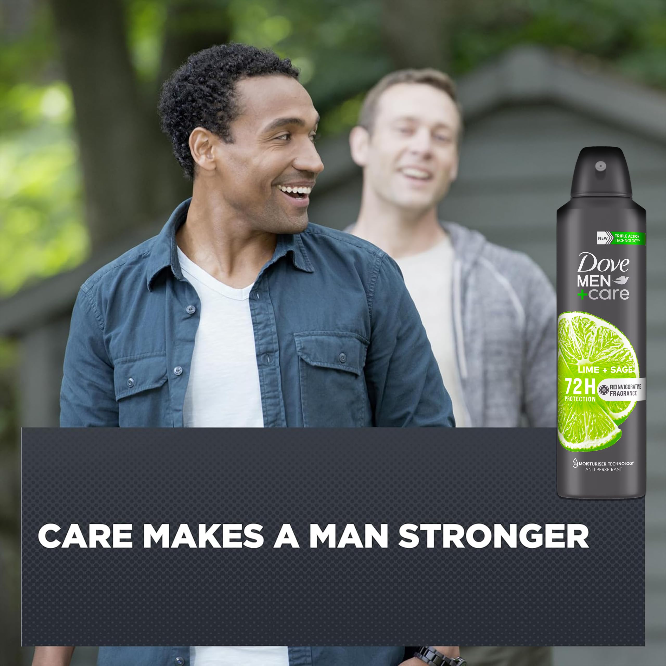 Dove Men+Care Lime + Sage Antiperspirant Spray – 6 Pack, 72-Hour Odor Defense, Skin Moisturising