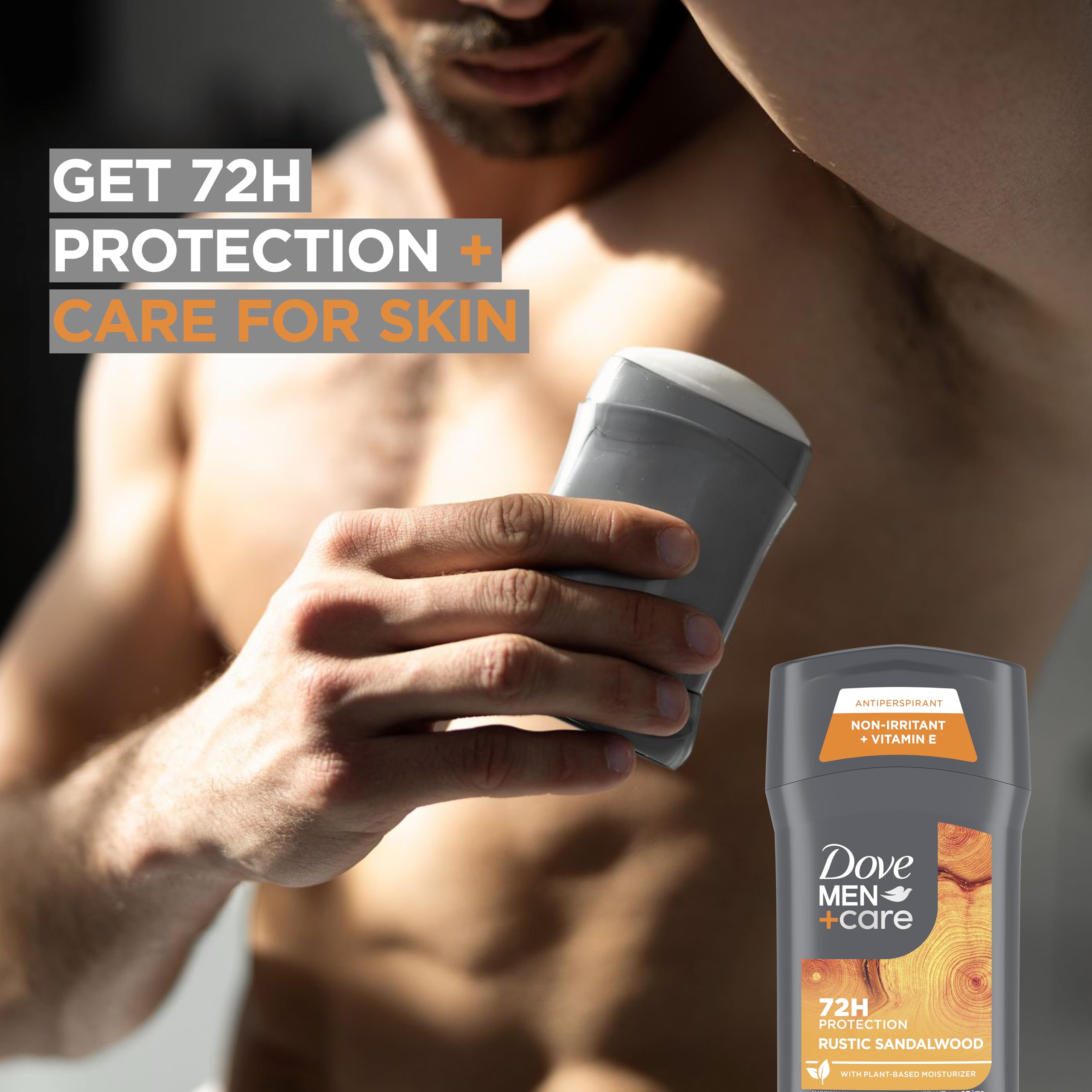 DOVE MEN+CARE Rustic Sandalwood Antiperspirant 3-Pack, 2.7oz Each