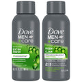Dove Men+Care Travel Essentials Bundle – Extra Fresh Wash & 2-in-1 Shampoo (3 oz each)