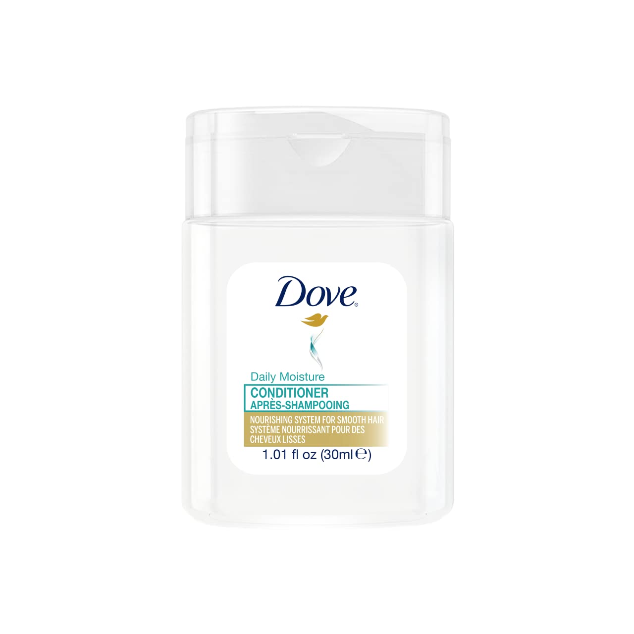 Dove Daily Moisture Conditioner Mini Bottles for Hotels – 30 ml Flip-Top, Case of 192