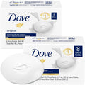 Dove Original Beauty Bar 2-Pack – 8 Bars, 3-in-1 Moisturizing Soap for Face, Body & Hands