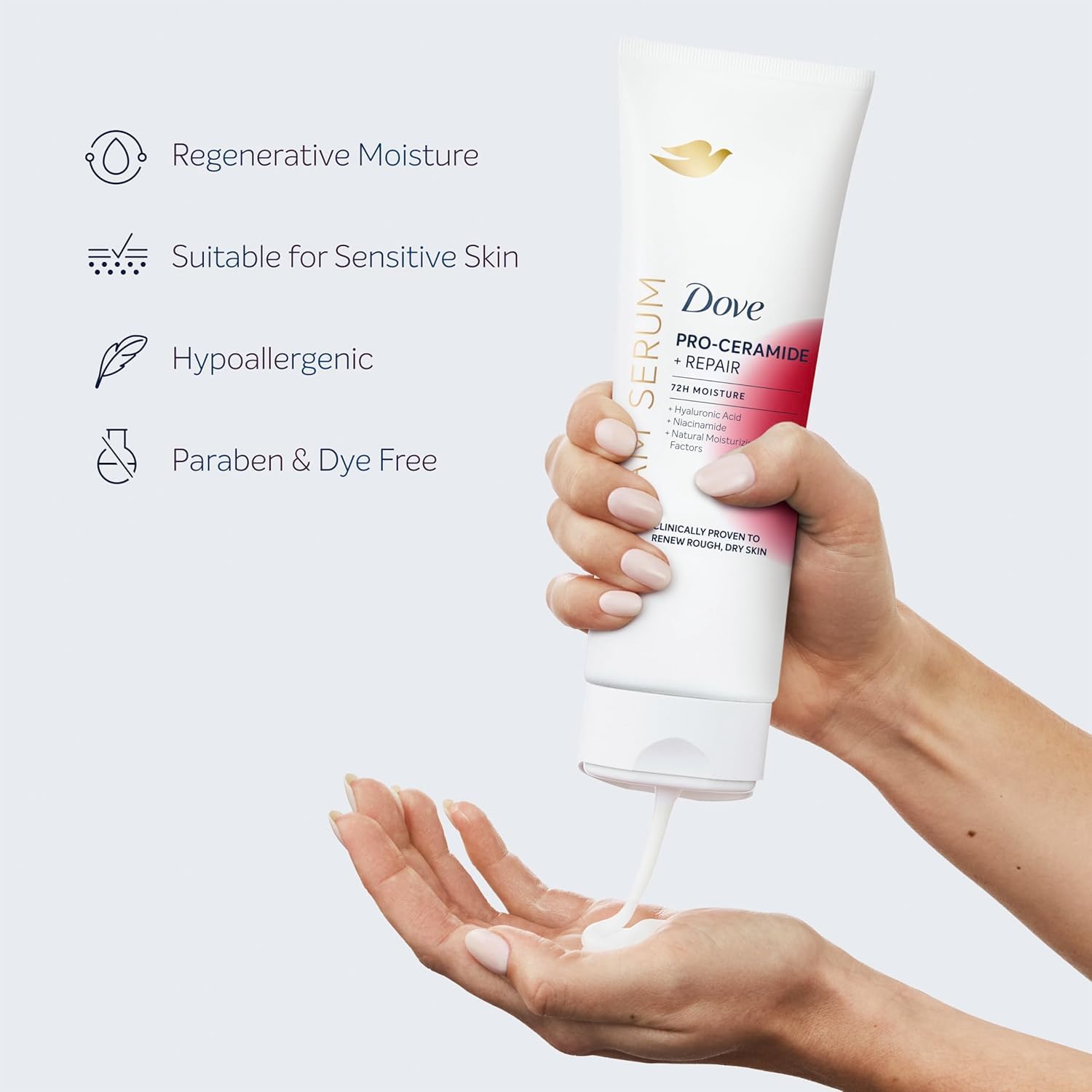 Dove Pro-Ceramide + Repair Body Cream Serum for Extremely Dry Skin – 8 oz