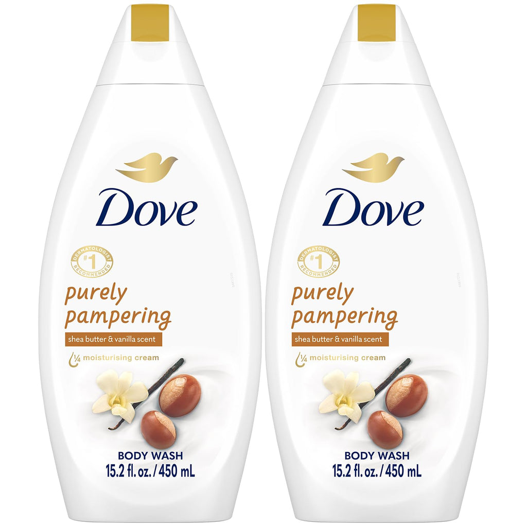 Dove Purely Pampering Shea Butter & Warm Vanilla Body Wash – 2-Pack