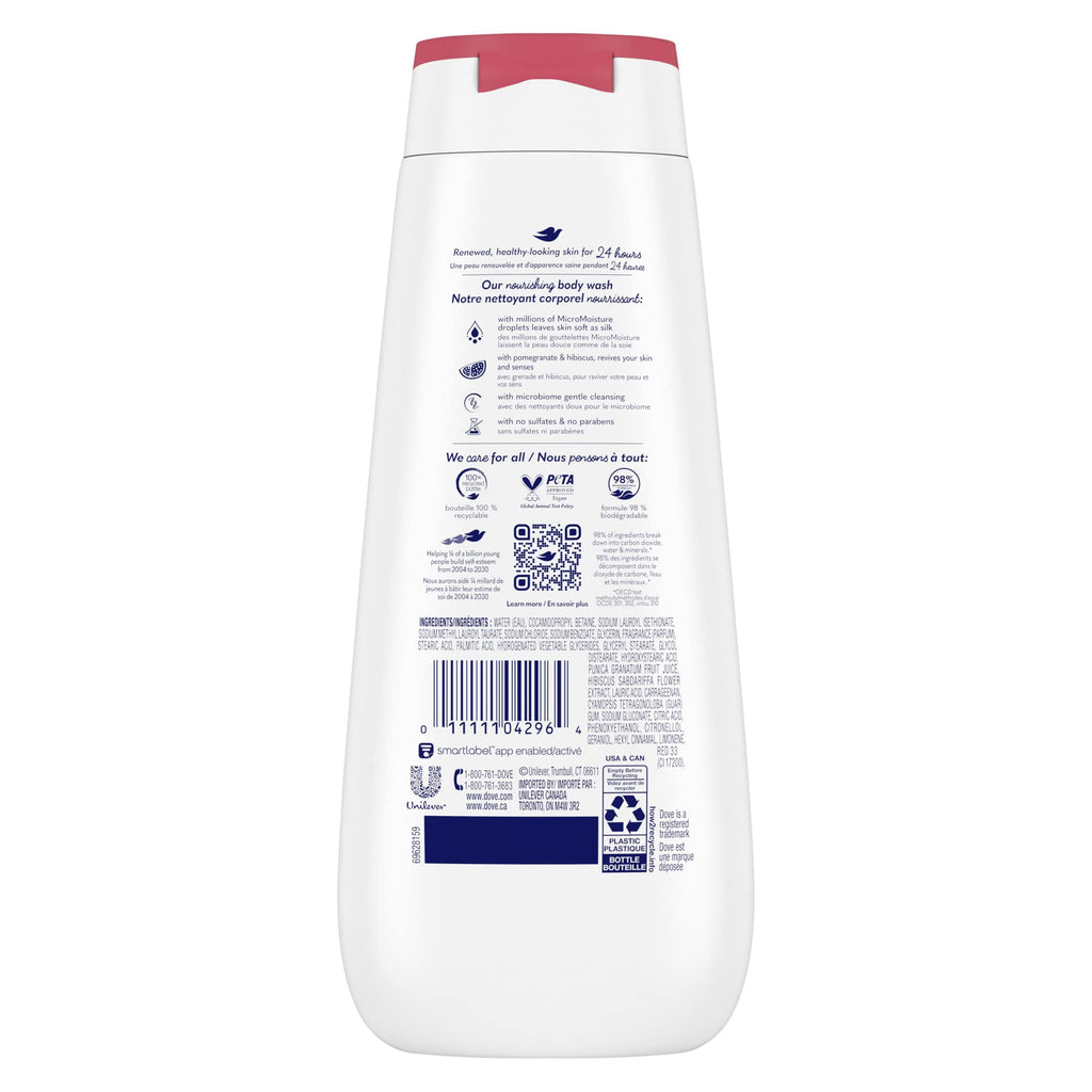 Dove Rejuvenating Body Wash – Pomegranate & Hibiscus, 325 ml