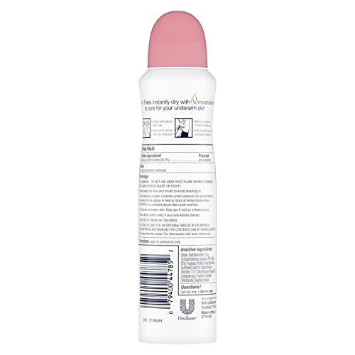 Dove Rose Petals Dry Spray Antiperspirant Deodorant – 3.8 oz (3 Count)