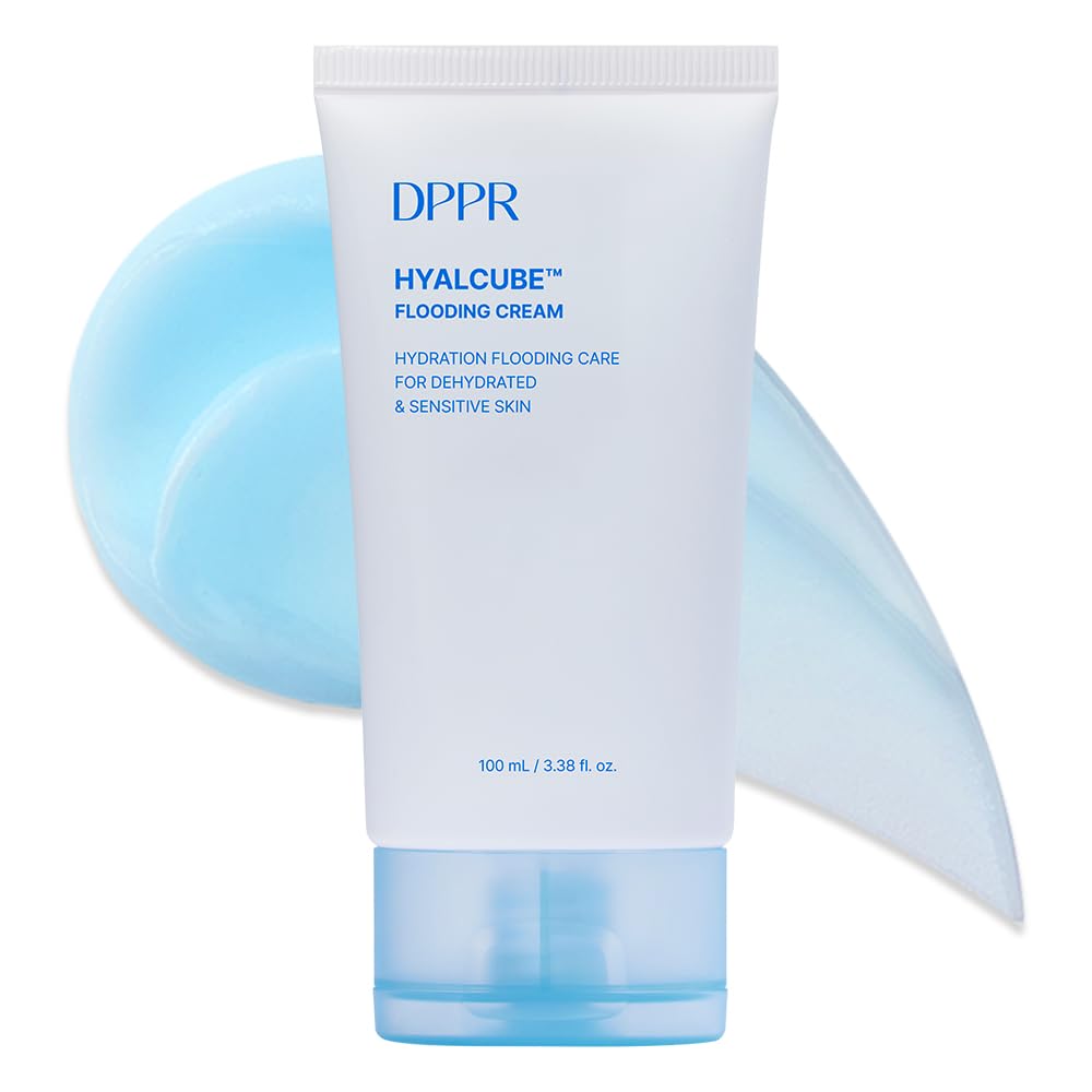 DPPR HyalCube Flooding Cream – Deep Hydration with 10-Level HA, Glass Skin, Paraben Free (100ml)