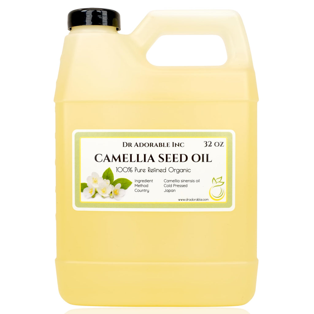 Dr Adorable Camellia Seed Oil - 32 oz, 100% Pure, Cold Pressed, Organic
