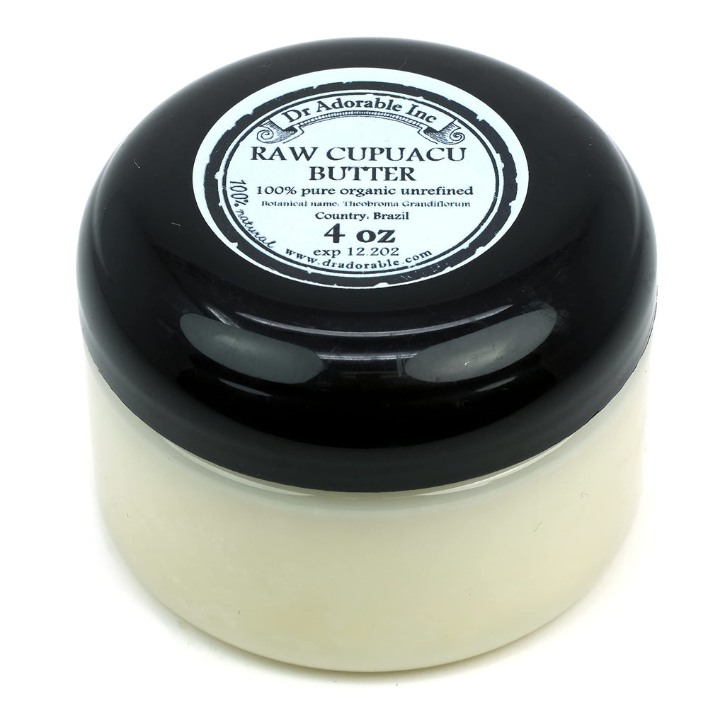 Dr Adorable Cupuacu Butter – 4 oz | Pure Organic Unrefined Cold-Pressed Theobroma Grandiflorum