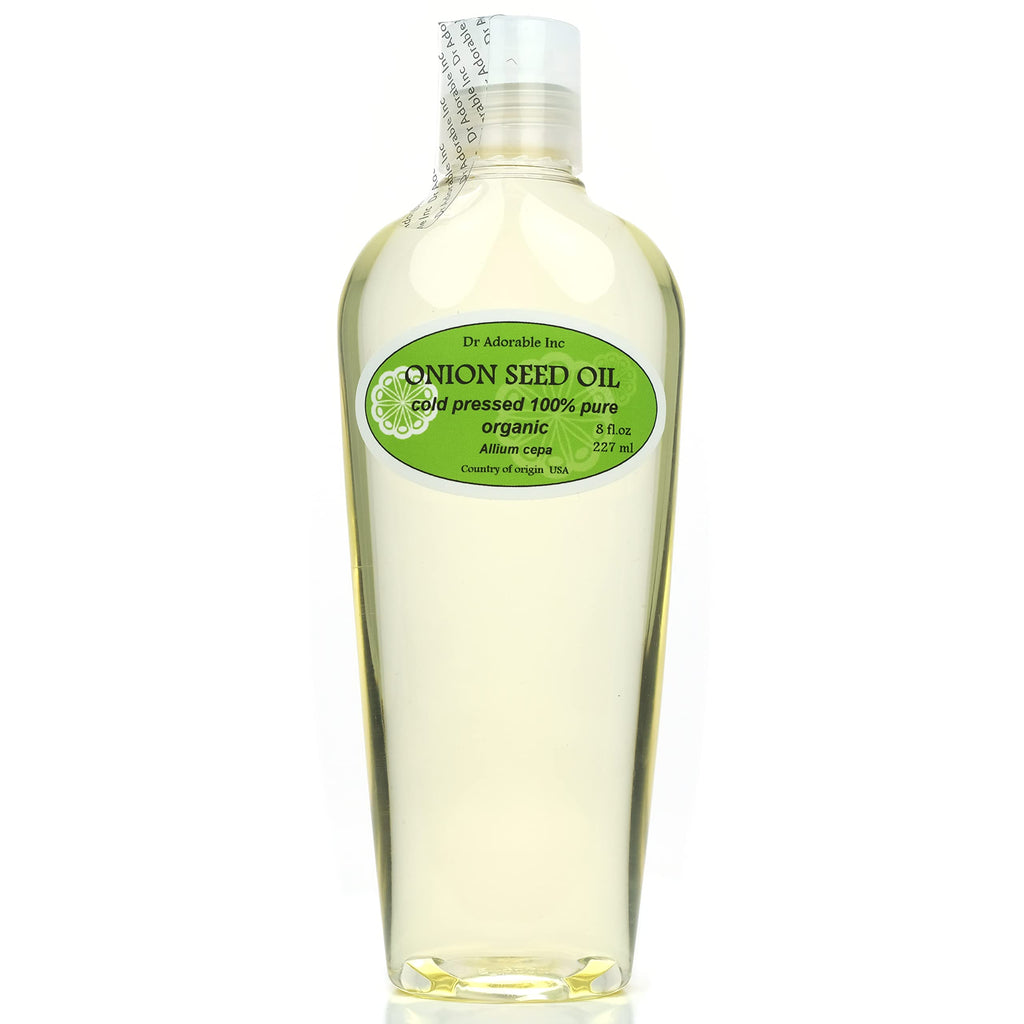 Dr Adorable Onion Seed Oil 8 oz - 100% Pure Organic Cold-Pressed